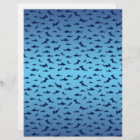 Mutilple Hammer Head Sharks (Front/Back)