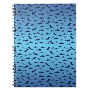 Mutilple Hammer Head Sharks Notebook