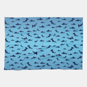 Mutilple Hammer Head Sharks Towel