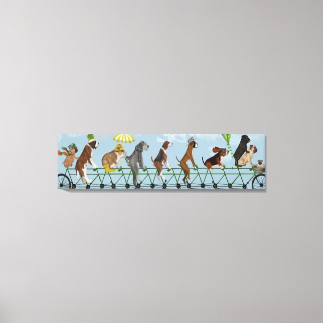 Mutley Crew on Tandem Canvas Print (Front)
