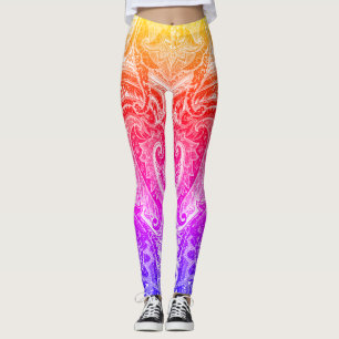 Mutli Color Fancy Design Leggings