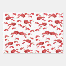 Mutli-Crawfish Wrapping Paper