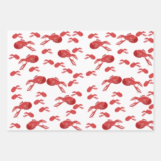 Mutli-Crawfish Wrapping Paper (Front)