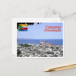 Mutsamudu - Comoros - Panorama - Postcard