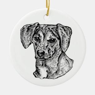Mutt Ceramic Ornament