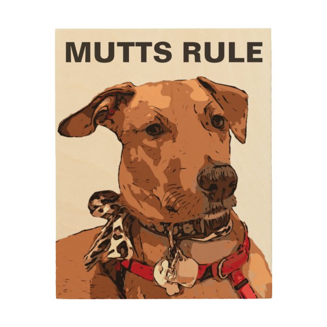 MUTT WOOD WALL DECOR (Front)