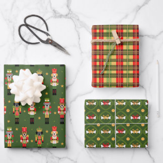 Muttcracker Christmas - Dog Nutcrackers Wrapping Paper Sheets