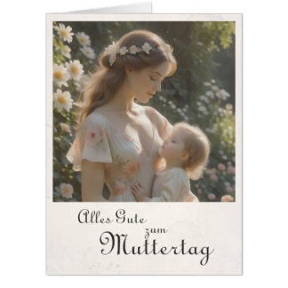 Muttertag – Eine zärtliche Umarmung im Garten Card