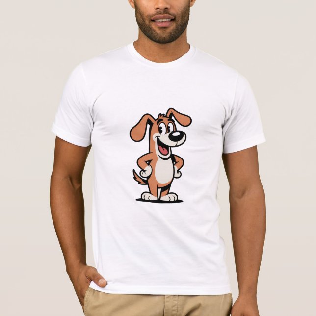 Muttley Bashful Laugh Cartoon Dog T-Shirt (Front)
