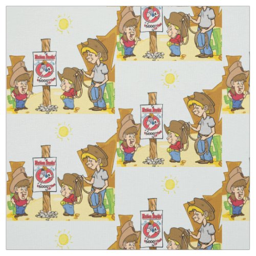 Mutton Bustin Cowboy Kids Western Fabric