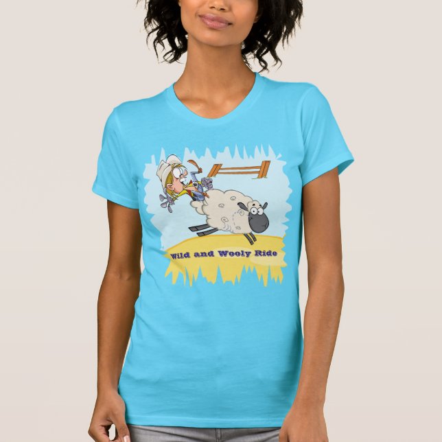Mutton Bustin Rodeo T-Shirt Adult Size (Front)