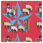 Mutton Bustin Rodeo Western Fabric