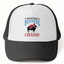Mutton Busting Champ Sheep Riding Trucker Hat