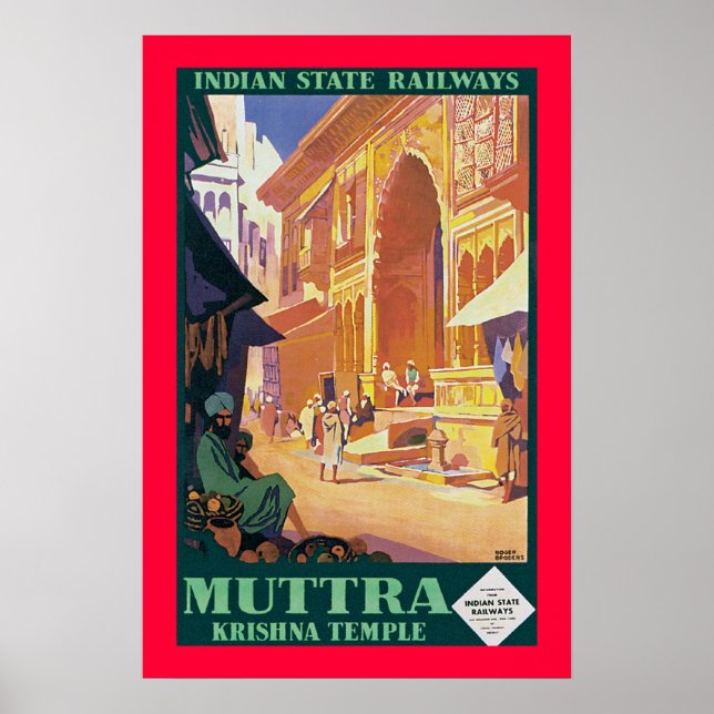 Muttra ~ Krishna Temple Poster (Front)