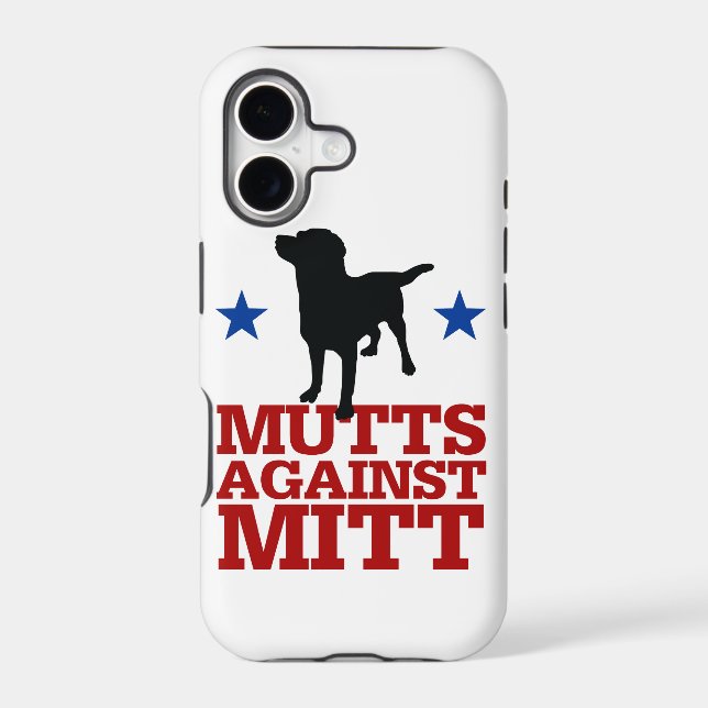 Mutts Against Mitt Iphone Case (Back)