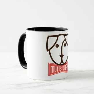 Mutts for the Bay Mug in Black
