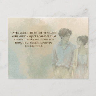 Mutual Gratitude Love Quote Postcard Gentle Pres