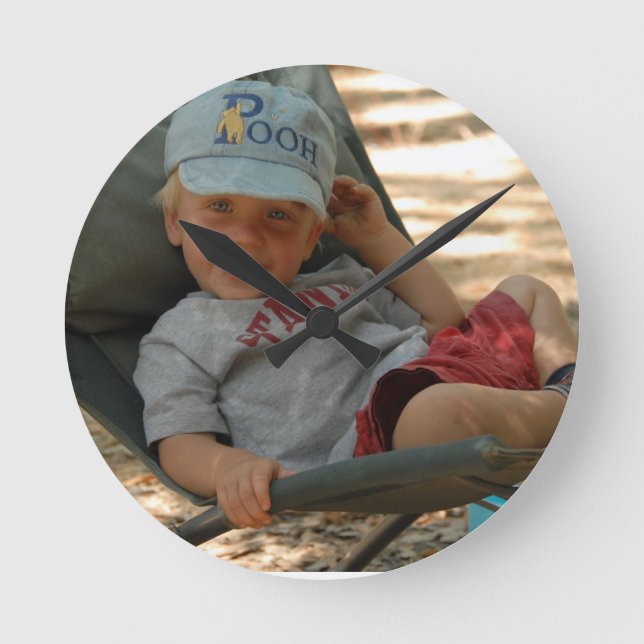 Muur Klok met Photo Round Clock (Front)