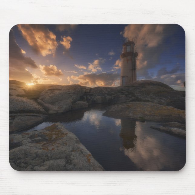 Muxia Lighthouse | Galicia, Spain Mouse Pad (Front)
