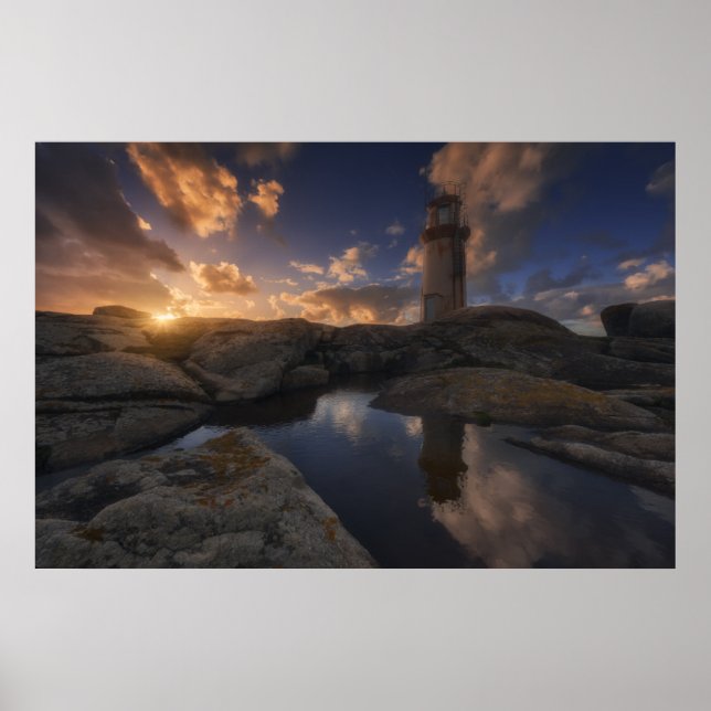 Muxia Lighthouse | Galicia, Spain Poster (Front)