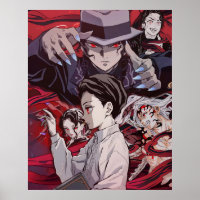 Muzan Kibutsuji Demon Slayer Inspired Poster