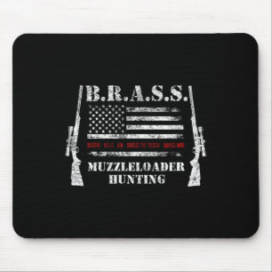 Muzzleloader Accessories Rifles Usa Flag Deer Fire Mouse Pad