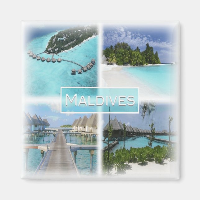 MV0021 Asia, Maldives,  fridge Magnet (Front)
