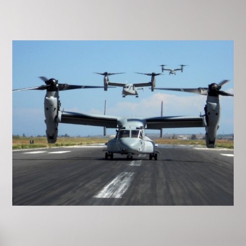 MV_22 Osprey Aircraft Poster