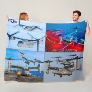 MV-22B OSPREY FLEECE BLANKET