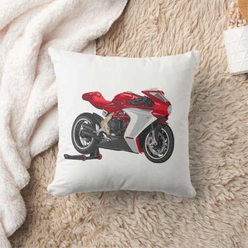MV Agusta Superveloce Throw Pillow