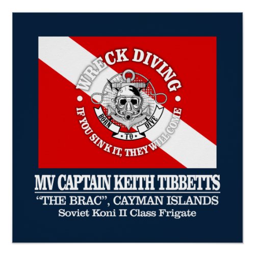 MV Capt Keith Tibbetts best wrecks Poster