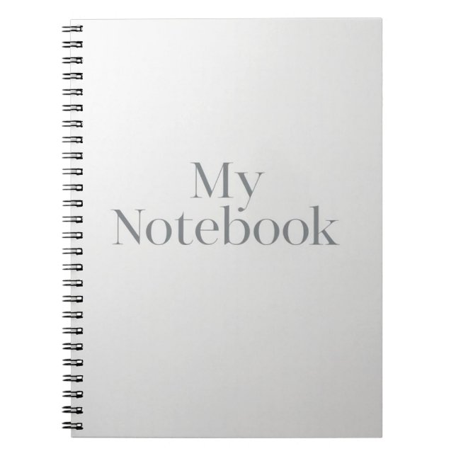 MV Detail: Light and Letterform Notebook (Front)