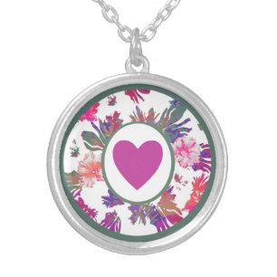 MVB  Array of Love Bouquet  Design Silver Plated Necklace