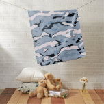 MVB Cameo Light Blue Design Baby Blanket