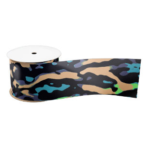 MVB Cameo Masculine Blue 2 Design Satin Ribbon