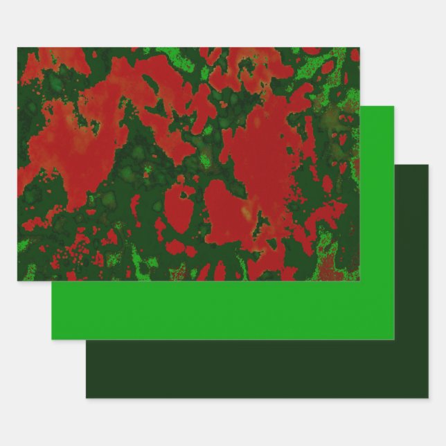 MVB Christmas Marble Design Wrapping Paper Sheets (Set)
