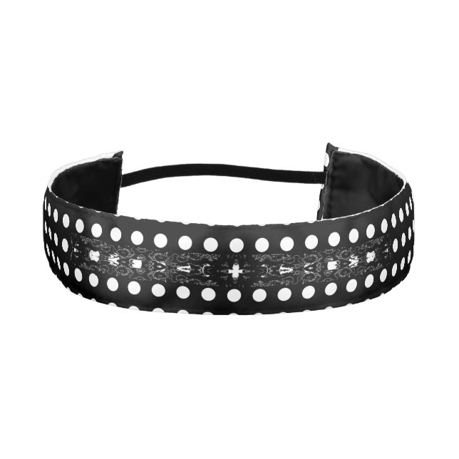 MVB Dot Black and White with Tatto design Headband (Front)