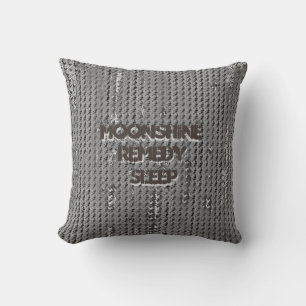 MVB Faux Burlap Throw Pillow-Torn/BlueMoonshine Pillow