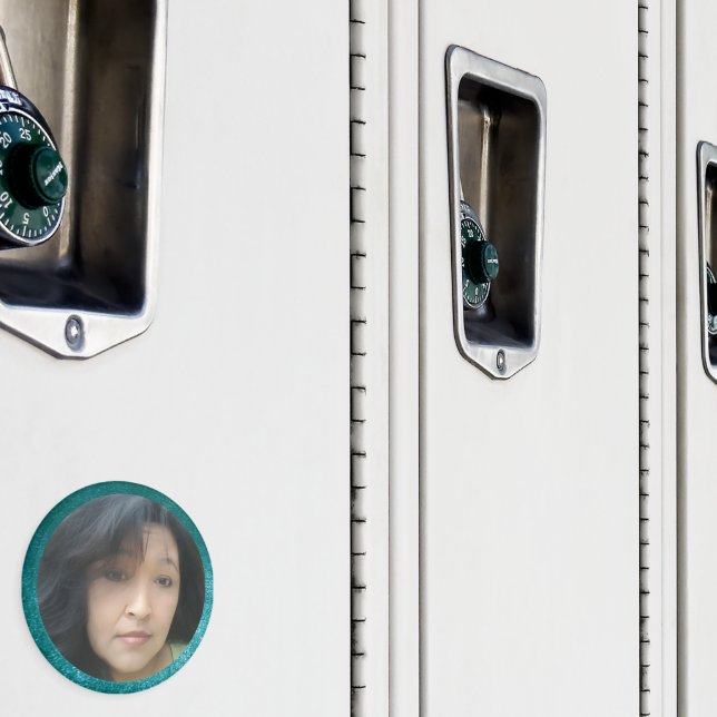 MVB Faux Velvet Teal Customizable Design Magnet (In Situ (Locker))