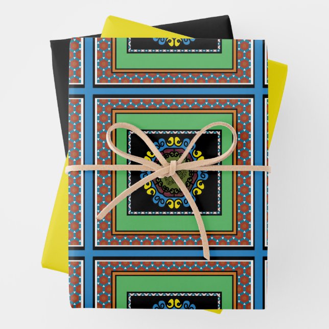 MVB Mexican Pride 1 Design Set 1 Wrapping Paper Sheets (In situ)