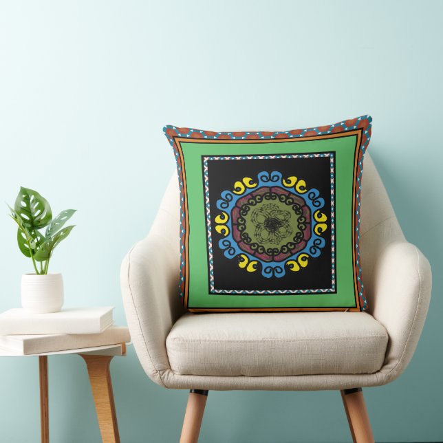 MVB Mexican Pride 1 Design Throw Pillow (Chair)