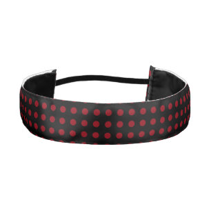 MVB Poke a Dot Black and Wine Red Headband
