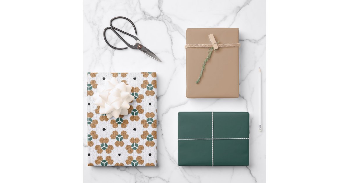 Simplicity Pattern Wrapping Paper MVB Retro Simplicity 1 Wrapping Paper Sheets | Zazzle