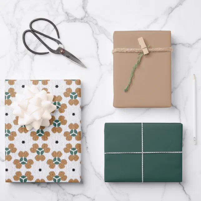 Simplicity Pattern Wrapping Paper MVB Retro Simplicity 1 Wrapping Paper Sheets | Zazzle