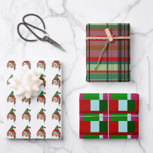 MVB Santa's Elf Hellper design Wrapping Paper Sheets