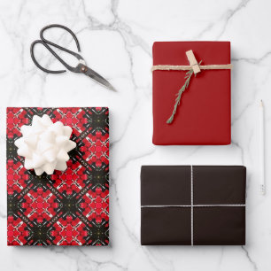 MVB Scottish Diamond Design Wrapping Paper Sheets