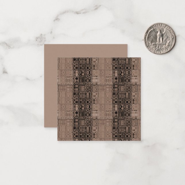 MVB Sepia-Faux Glass-Wrapping Paper Note Card (Front/Back In Situ)