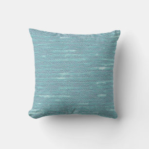 MVB Weathered Washout teal Faux Burlap  Outdoor Pillow