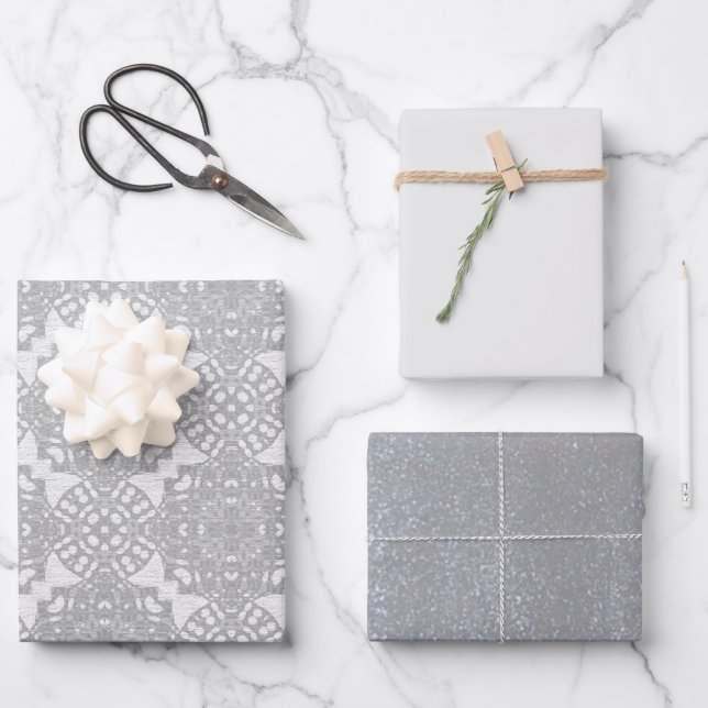 MVB Wedding Elegance Design Set 1 Wrapping Paper Sheets (Front)