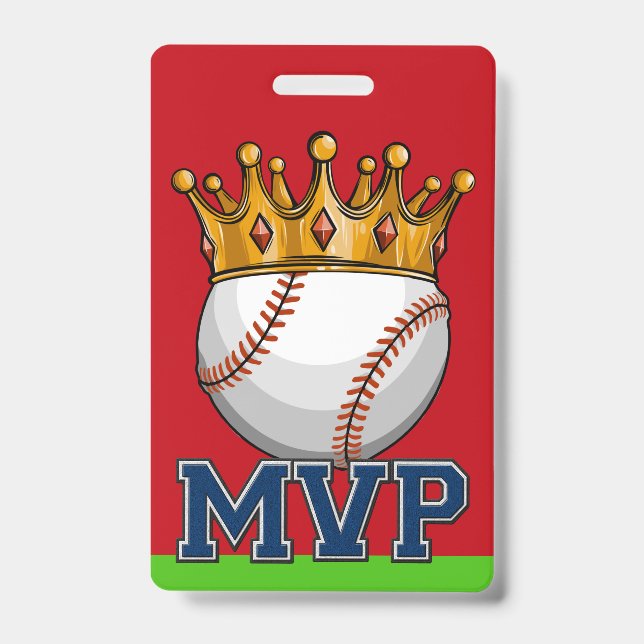 MVP Baseball Lanyard Badge (Front)